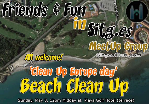 ‘Clean Plastic off Europe Beaches’ Weekend -Sunday for Sitges